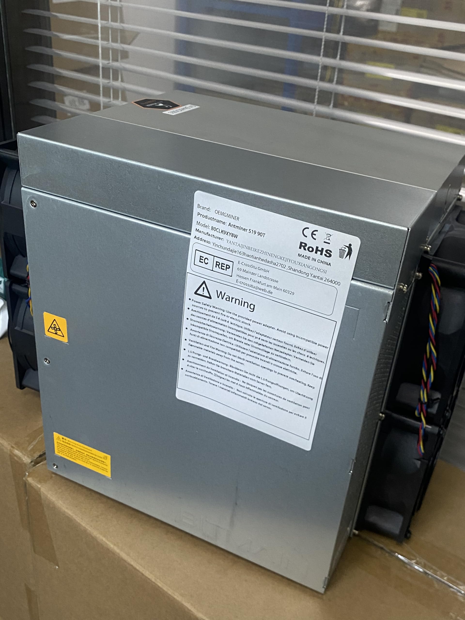 OEMGMINER Antminer S19 Bitmain Bitcoin Miner incluindo PSU Asic